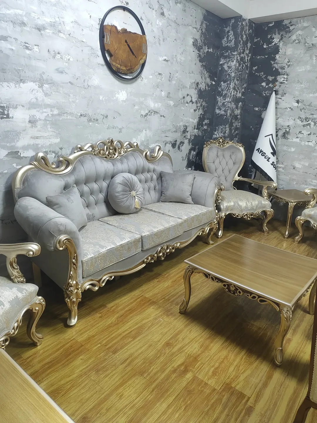مبل افسون با رنگ طوسی
